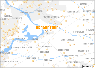 map of Bordentown