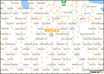 map of Bordes