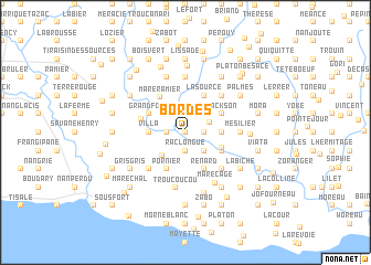 map of Bordes