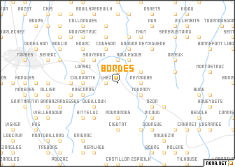 map of Bordes