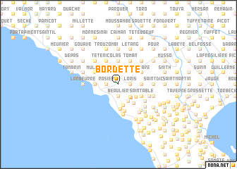 map of Bordette