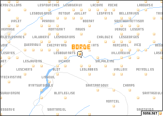 map of Borde