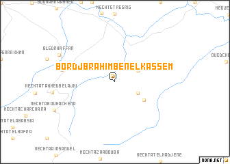 map of Bordj Brahim Ben el Kassem