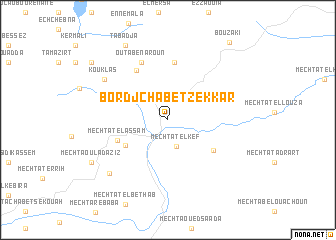 map of Bordj Chabet Zekkar