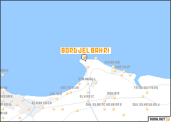 map of Bordj el Bahri