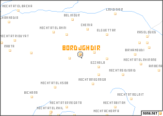 map of Bordj Ghdir