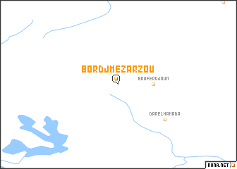 map of Bordj Mezarzou