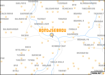 map of Bordj Sebaou