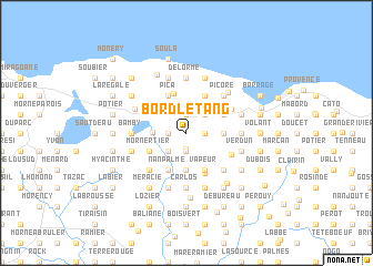 map of Bord lʼÉtang