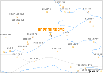 map of Bordovskaya