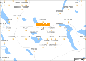 map of Bordsjö