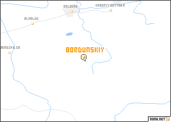 map of Bordunskiy