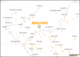 map of Bordzhnis