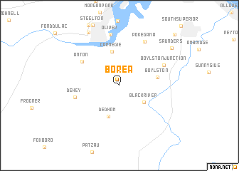 map of Borea