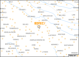 map of Boreci