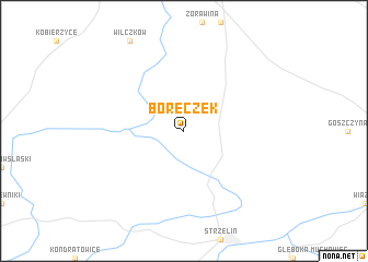 map of Boreczek