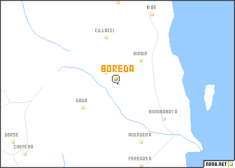 map of Boreda