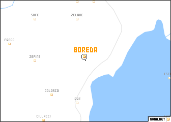 map of Boreda