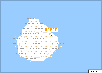 map of Borée