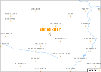 map of Borek Kuty