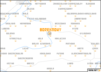 map of Borek Nowy