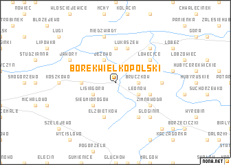 map of Borek Wielkopolski