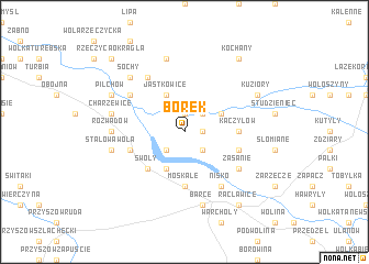 map of Borek