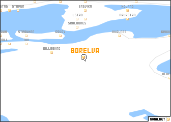 map of Børelva