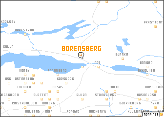 map of Borensberg