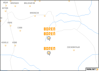 map of Boren