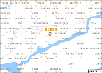 map of Boren