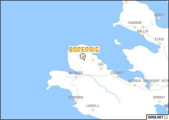map of Boreraig