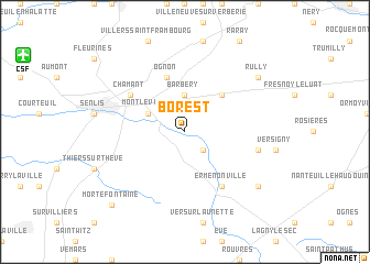 map of Borest