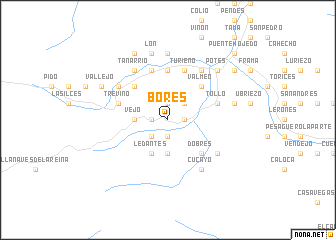 map of Bores