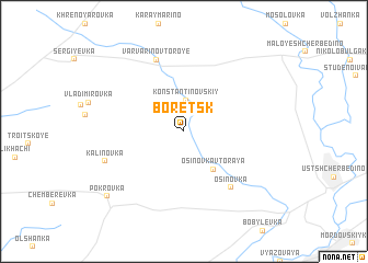 map of Boretsk