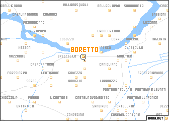 map of Boretto