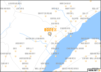 map of Borex