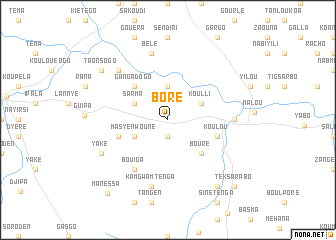 map of Boré