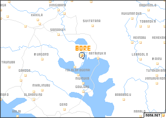 map of Bore
