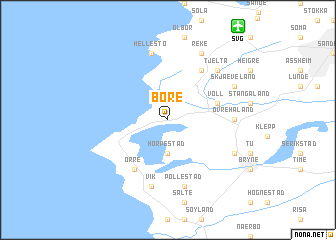 map of Bore