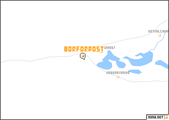 map of Bor-Forpost