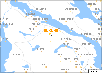 map of Borgan