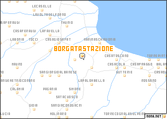 map of Borgata Stazione