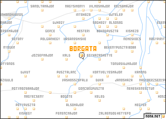 map of Borgáta