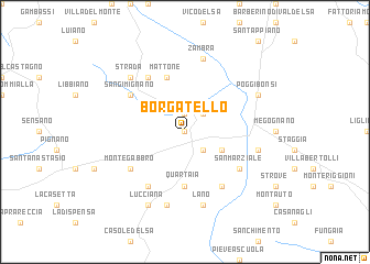 map of Borgatello