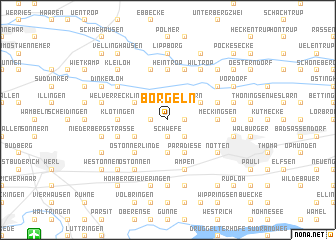 map of Borgeln