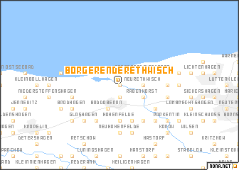 map of Börgerende-Rethwisch