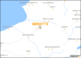 map of Borgetto