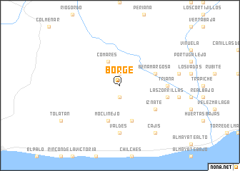 map of Borge