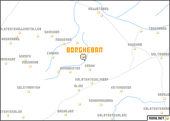 map of Borghebān